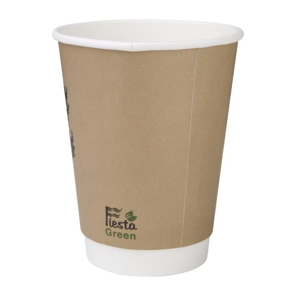 Fiesta Compostable Coffee Cups Double Wall 340ml (Pack of 500) - Image 10