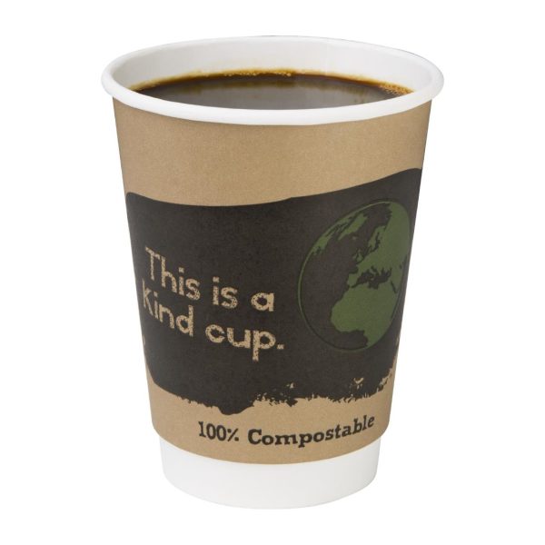 Fiesta Compostable Coffee Cups Double Wall 340ml (Pack of 500) - Image 13