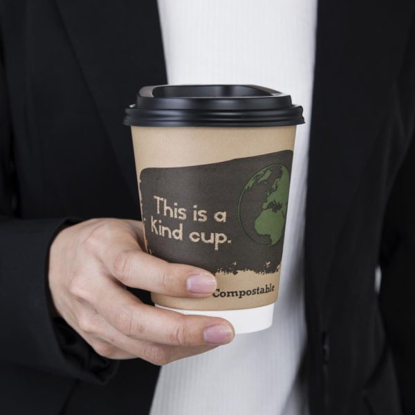 Fiesta Compostable Coffee Cups Double Wall 340ml (Pack of 500) - Image 14