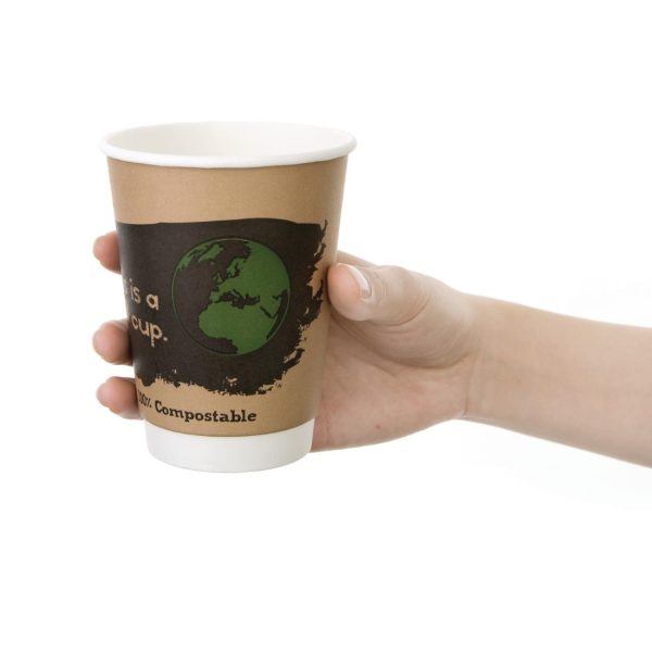 Fiesta Compostable Coffee Cups Double Wall 340ml (Pack of 500) - Image 16
