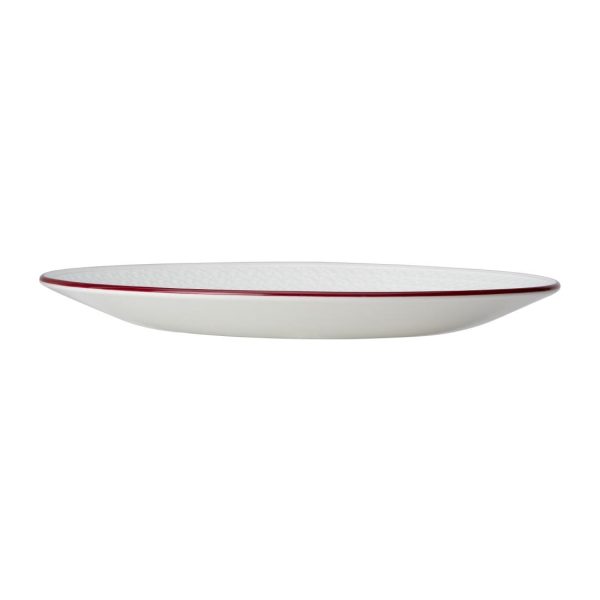 Steelite Bead Maroon Band Coupe Plates 285mm (Pack of 6) - Image 2