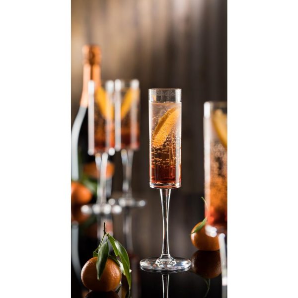 Utopia Lucent Level Champagne Glasses 165ml (Pack of 6) - Image 2