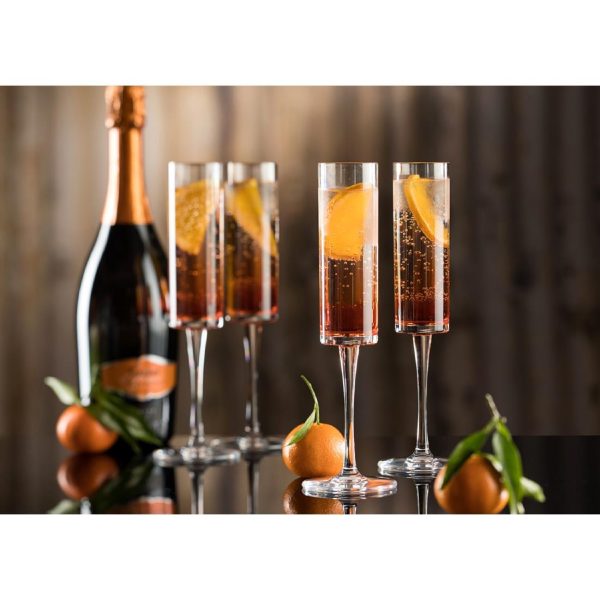 Utopia Lucent Level Champagne Glasses 165ml (Pack of 6) - Image 3