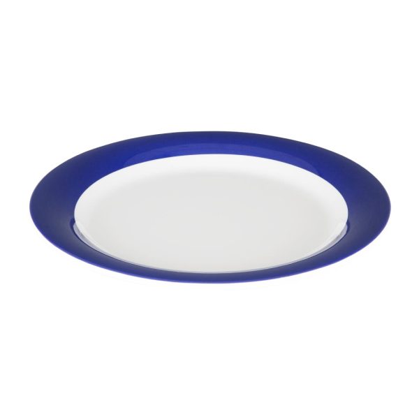 Olympia Kristallon Gala Melamine Blue Rim Plates 268mm (Pack of 6) - Image 2