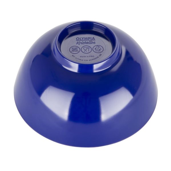 Olympia Kristallon Gala Melamine Bowls Blue 125mm (Pack of 6) - Image 4