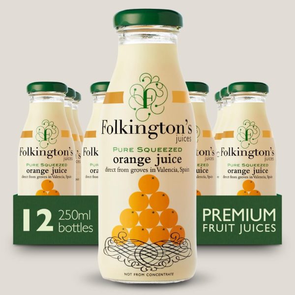 Folkington's Juices Orange Glass Bottle 250ml (Pack of 12) - Image 5