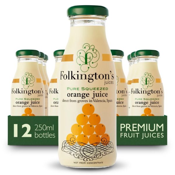 Folkington's Juices Orange Glass Bottle 250ml (Pack of 12) - Image 6