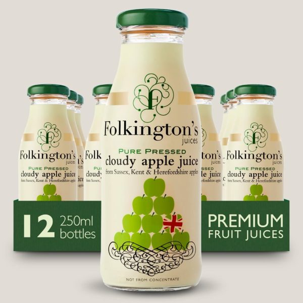 Folkington's Juices Apple Glass Bottle 250ml (Pack of 12) - Image 4