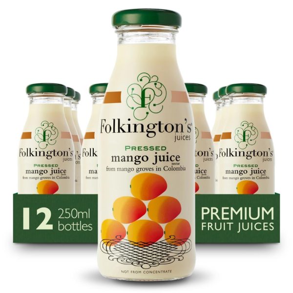 Folkington's Juices Mango Glass Bottle 250ml (Pack of 12) - Image 2