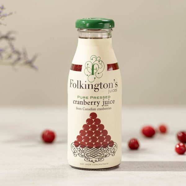 Folkington's Juices Cranberry Glass Bottle 250ml (Pack of 12) - Image 3