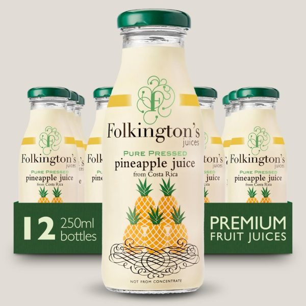 Folkington's Juices Pineapple Glass Bottle 250ml (Pack of 12) - Image 5