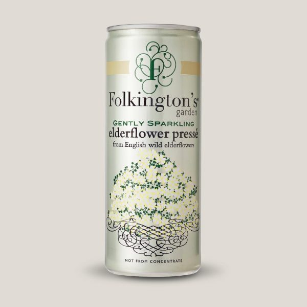 Folkington's Sparkling Drinks Elderflower Can 250ml (Pack of 12) - Image 3