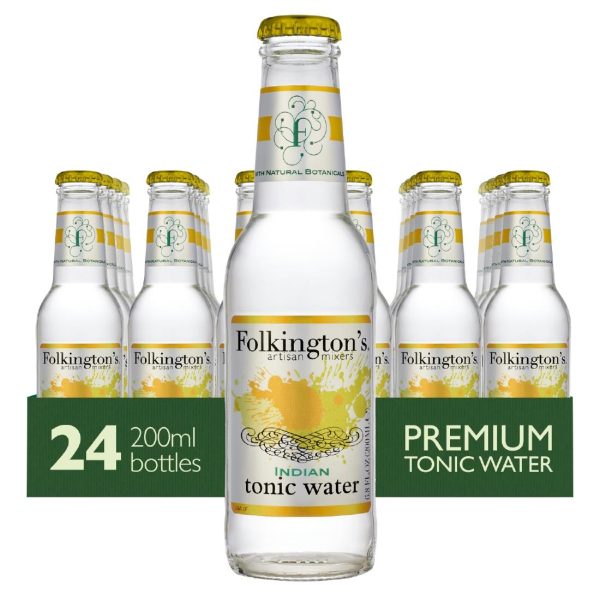 Folkington's Indian Tonic Water Glass Bottle 200ml (Pack of 24) - Image 2