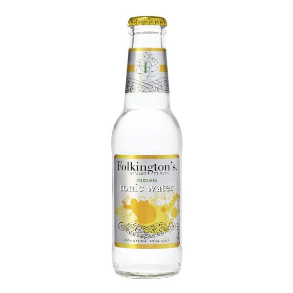 Folkington's Indian Tonic Water Glass Bottle 200ml (Pack of 24)