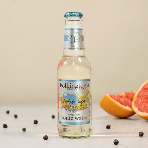 Folkington's Indian Light Tonic Water Glass Bottle 200ml (Pack of 24) - Image 4