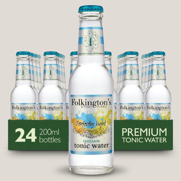 Folkington's Indian Light Tonic Water Glass Bottle 200ml (Pack of 24) - Image 5