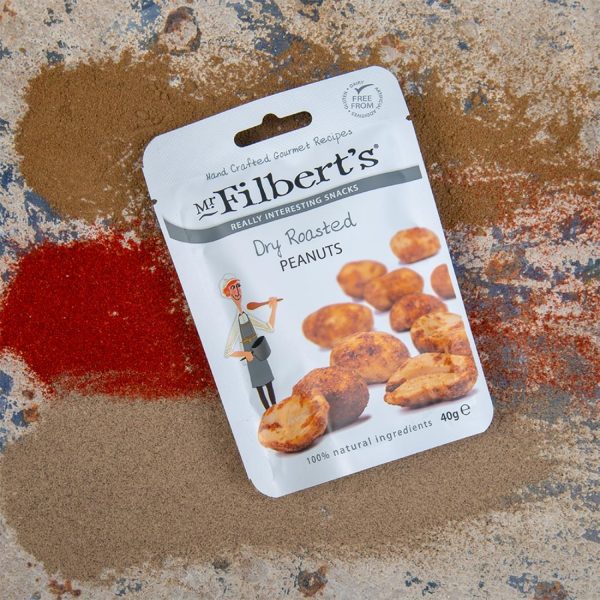 Mr Filbert's Dry Roasted Peanuts 40g (Pack of 20) - Image 3