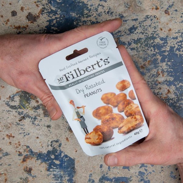 Mr Filbert's Dry Roasted Peanuts 40g (Pack of 20) - Image 4