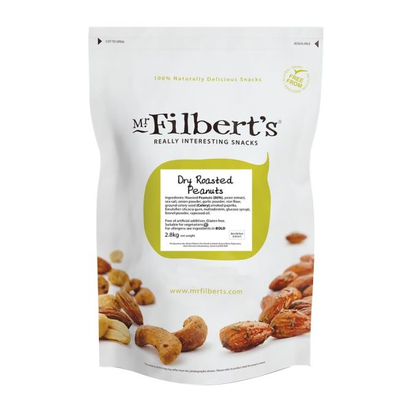 Mr Filberts Loose Serve Catering Bag Dry Roasted Peanuts 2.8kg