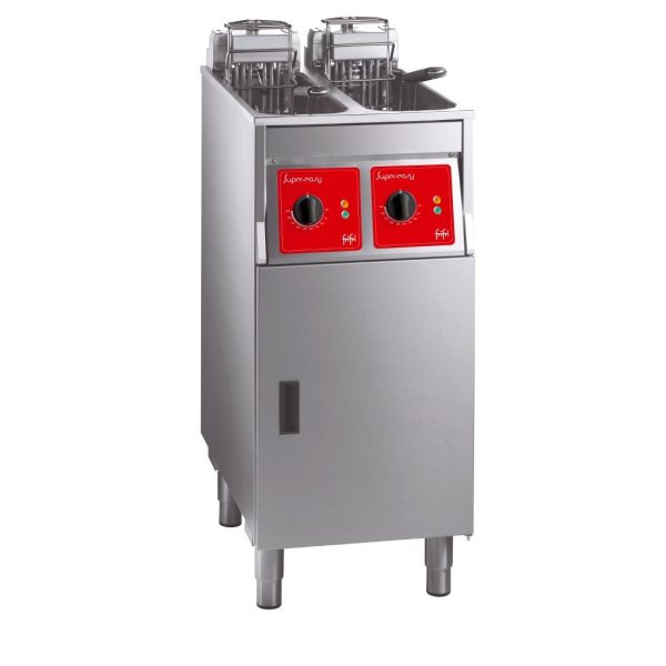 FriFri Super Easy 422 Electric Free-Standing Twin Tank Filtration Fryer Twin Baskets 2x 7.5kW