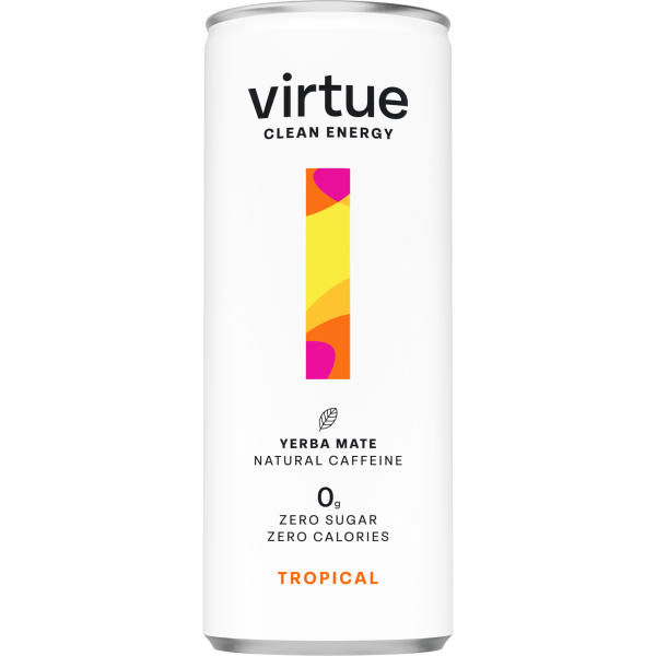 Virtue Clean Energy Tropical Drink 250ml (Pack of 12)
