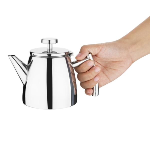 Olympia Conical Insulated Stainless Steel Teapot with Filter 350ml - Image 2