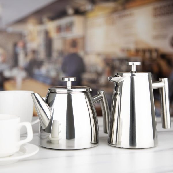 Olympia Conical Insulated Stainless Steel Teapot with Filter 350ml - Image 6