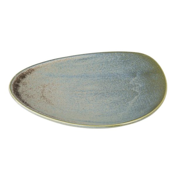 Olympia Ember Blue Triangle Plates 250x207mm (Pack of 6)