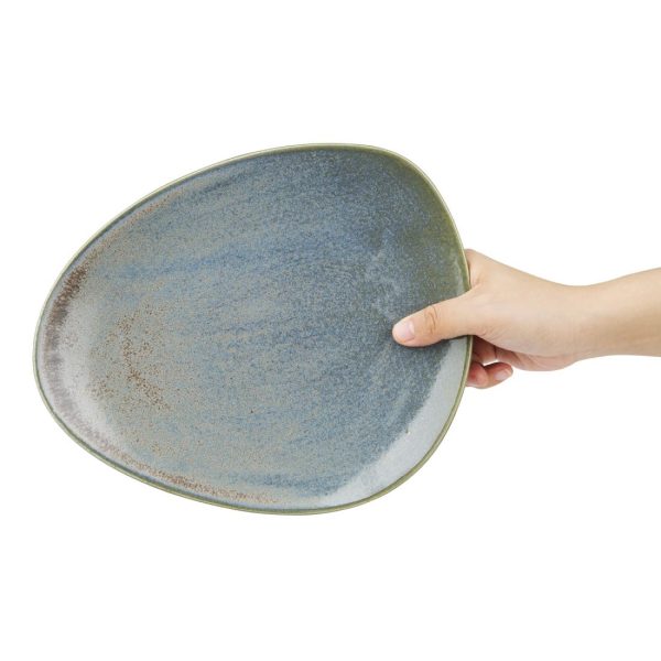 Olympia Ember Blue Triangle Plates 250x207mm (Pack of 6) - Image 9