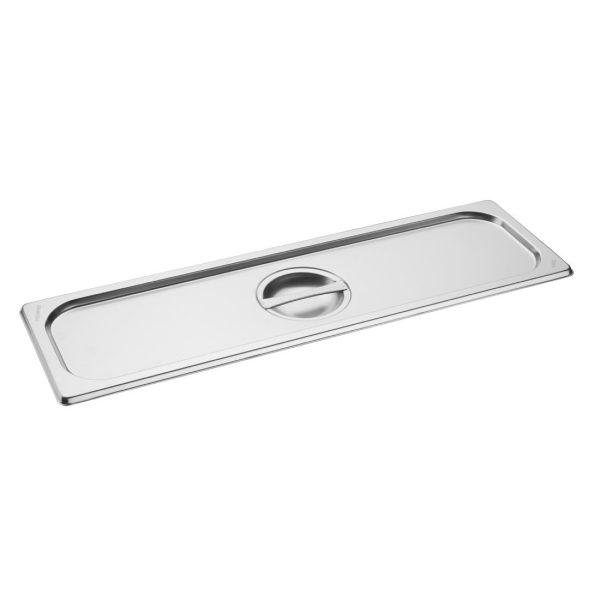 Vogue Stainless Steel Gastronorm 2/4 Lid - Image 3