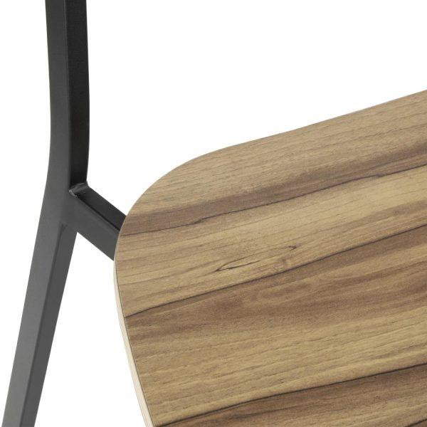Bolero Beaufort Wooden Interior High Stools (Pack of 2) - Image 5