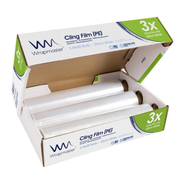 Wrapmaster PE Cling Film Refill for Wrapmaster 3000 300mm x 300m (Pack of 3) - Image 4