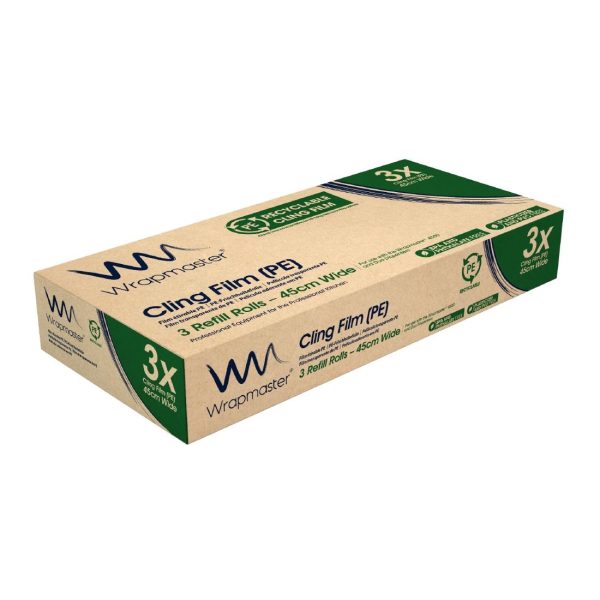 Wrapmaster PE Cling Film Refill for Wrapmaster 4500 450mm x 300m (Pack of 3) - Image 3