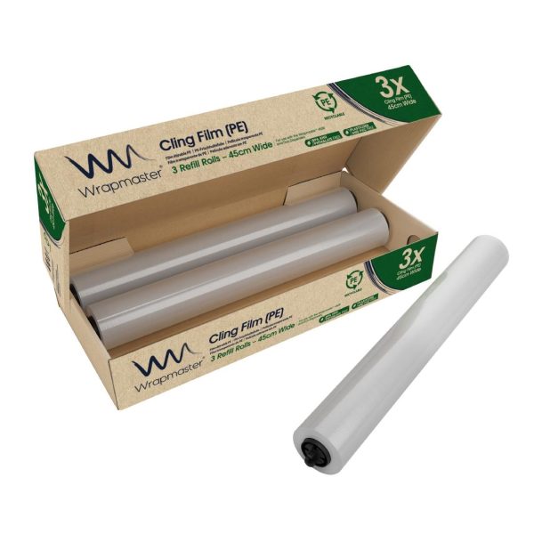 Wrapmaster PE Cling Film Refill for Wrapmaster 4500 450mm x 300m (Pack of 3) - Image 4