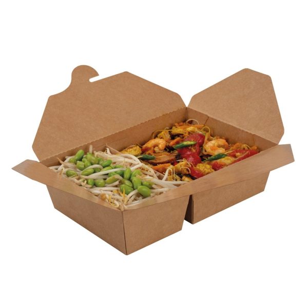 Colpac Two Compartment Food Container Large 510/920ml (Pack of 200) - Image 2