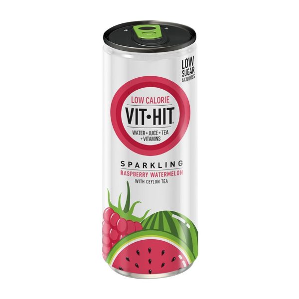 VITHIT Sparkling Raspberry & Watermelon Vitamin Water 330ml (Pack of 12) - Image 4