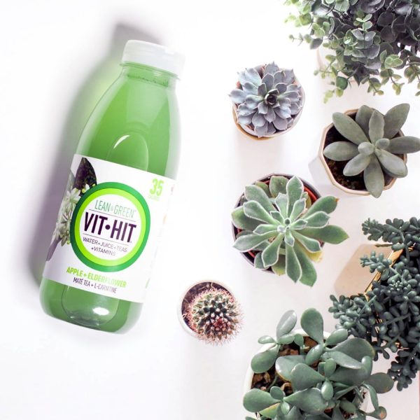VITHIT Lean & Green Apple & Elderflower Vitamin Water 500ml (Pack of 12) - Image 3