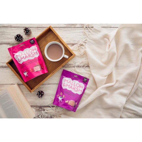 Mallow & Marsh Raspberry Marshmallow Pouches 100g (Pack of 6) - Image 5