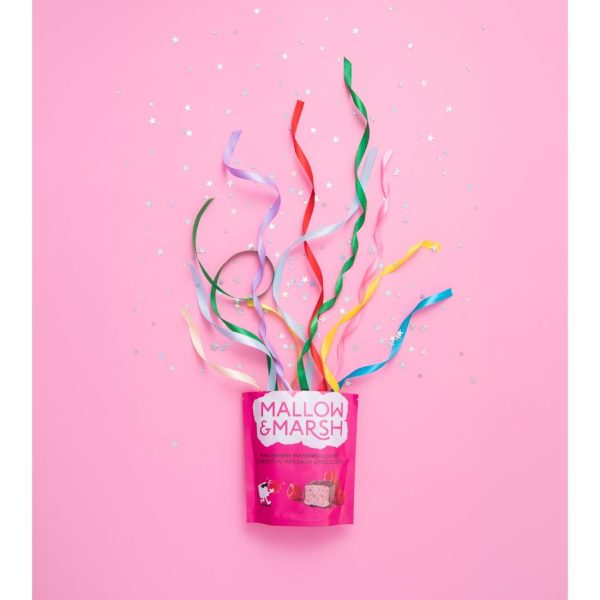 Mallow & Marsh Raspberry Marshmallow Pouches 100g (Pack of 6) - Image 7
