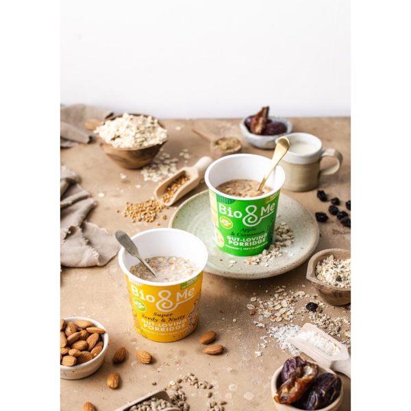Bio&Me Apple & Cinnamon Porridge Pots 58g (Pack of 8) - Image 2