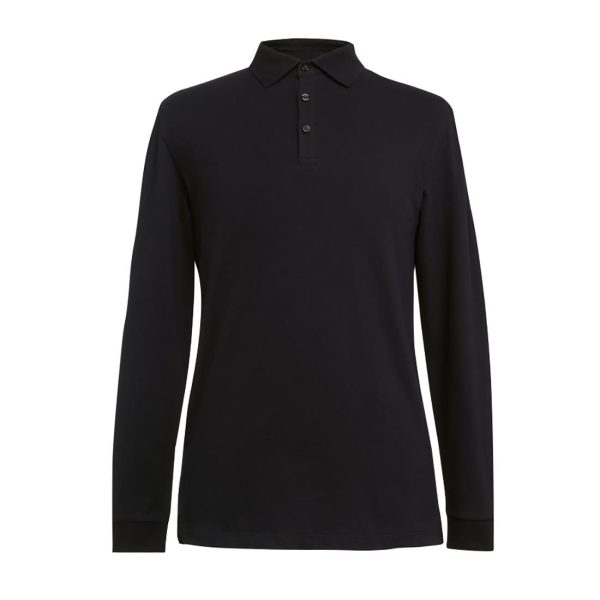 Brook Taverner Frederick Men's Black Long Sleeve Polo