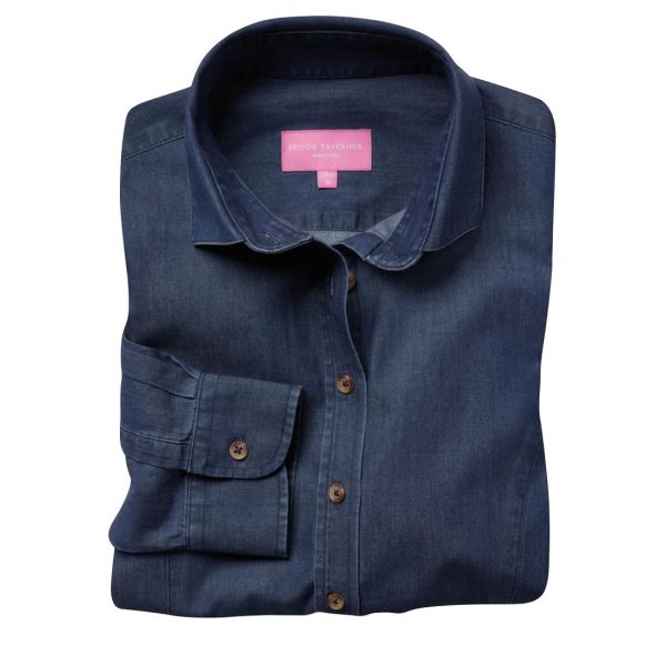 Brook Taverner Womens Banff Long Sleeve Chambray Shirt