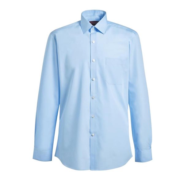 Brook Taverner Mens Long Sleeve Blue Rapino Shirt