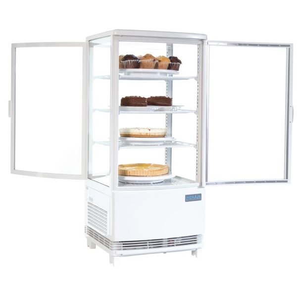 Polar C-Series Energy Efficient Curved Door Display Fridge White 86Ltr - Image 3