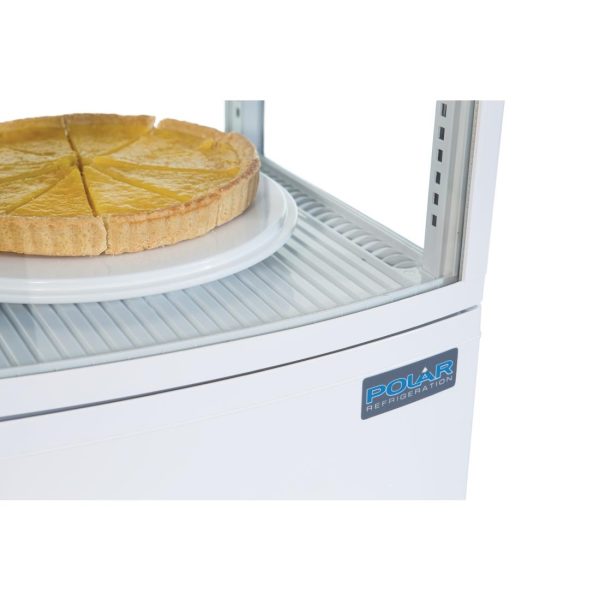 Polar C-Series Energy Efficient Curved Door Display Fridge White 86Ltr - Image 4