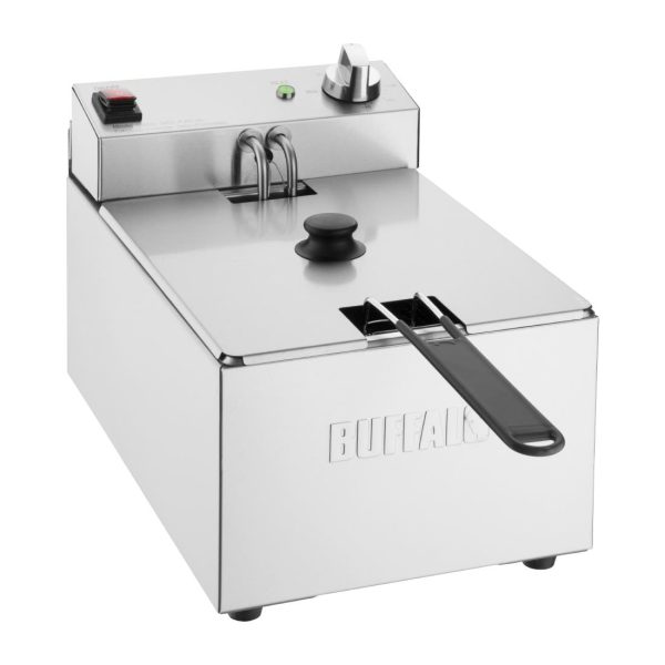 Buffalo Single Tank Single Basket 5Ltr Countertop Fryer 2.8kW - Image 2