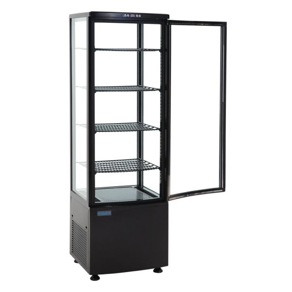 Polar C-Series Energy Efficient Curved Door Display Fridge Black 235Ltr - Image 4