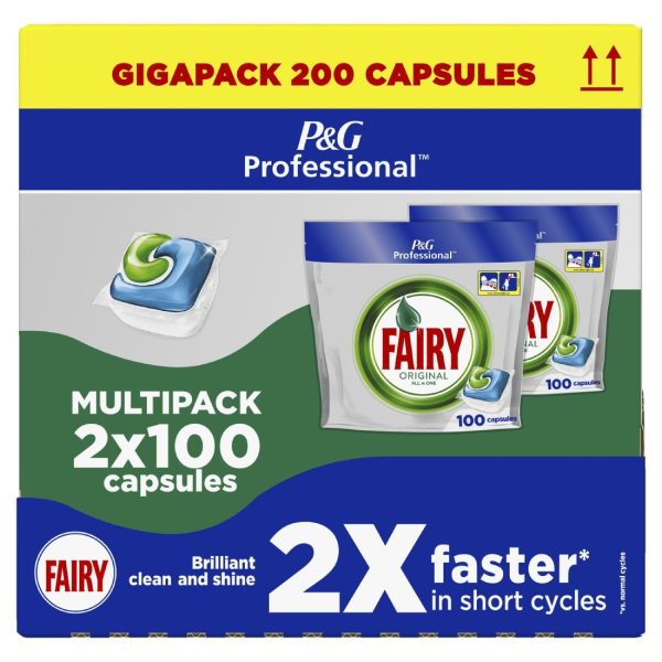 Fairy Professional Original All-In-One Dishwasher Tablets Lemon (Pack of 2 x 100) - Image 3
