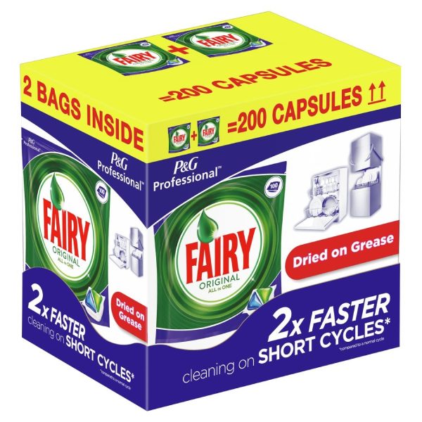 Fairy Professional Original All-In-One Dishwasher Tablets (Pack of 2 x 100) - Image 2