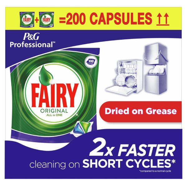 Fairy Professional Original All-In-One Dishwasher Tablets (Pack of 2 x 100) - Image 3
